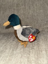 Ty Beanie Babies Mallard Duck Plush 1998, Retired Bird