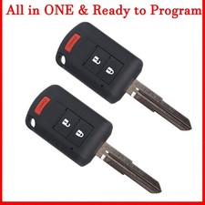 2for 2011 2012 2013 2015 2016-2024 Mitsubishi Outlander Sport Remote Car Key Fob 2for 2011 2012 2013 2015 2016-2024 Mitsubishi Outlander Sport Remote Car Key Fob