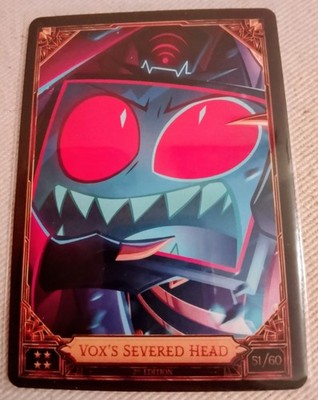 Hazbin Hotel Vox's Severed Head Karte Card Season 2 Ultra Rare 51/60 2nd Edition