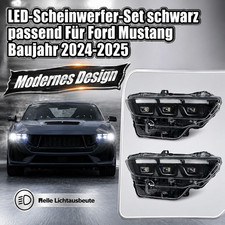 Hochleistungs LED Scheinwerfer schwarz wetterfest passend Für Ford Mustang 24-25