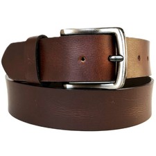 Men's Genuine Buffalo FULL GRAIN Thick Leather Heavy Duty Belt 1.5" width