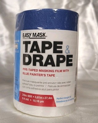 2 Pack Tape & Drape W/14 Day Tape 2' X 90' 396590 New