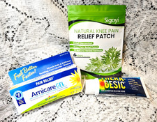 LOT 3 PAIN RELIEVING PRODUCTS - THERA-GESIC CREAM/ARNICARE GEL/KNEE PAIN PATCH