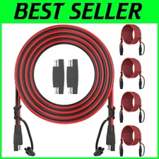 Quick Disconnect 16AWG SAE Extension 4 Pack