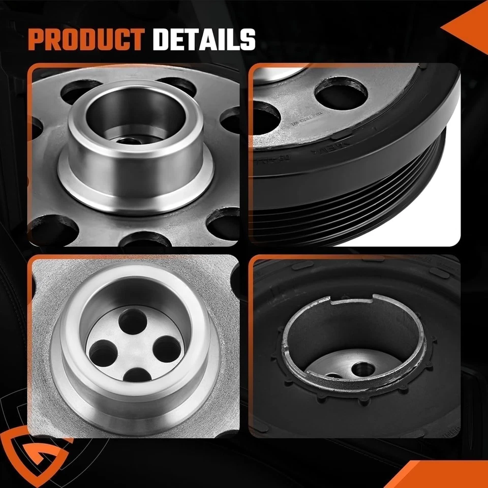 Harmonic Balancer Crankshaft Pulley For BMW 1 3 5 Series 520d 320d 120d 118d N47 - Image 2 of 4