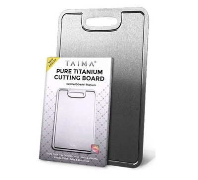 Taima Pure Titanium Cutting Board, Medium, New Design, New In Box