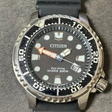 Citizen Eco Drive Diver 200m Date Black Dial E168-s100623