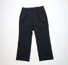 Vintage 90s Streetwear Mens 36x30 Faded Worsted Wool Wide Leg Chino Pants Black