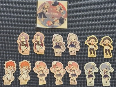 Re:Zero Sticker & Coaster Set 2nd Collab Unused Bonus Included