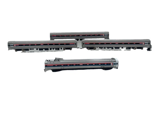 Juego de Metroliner Bachmann Amtrak Escala Ho 1301 Maniquí y 1302 Budd Fleet Coach Set | Condition: Used