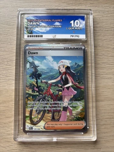 Pokémon TCG Dawn 129/094 Phantasmal Flames Ace Grade 10 Perfect Subgrades