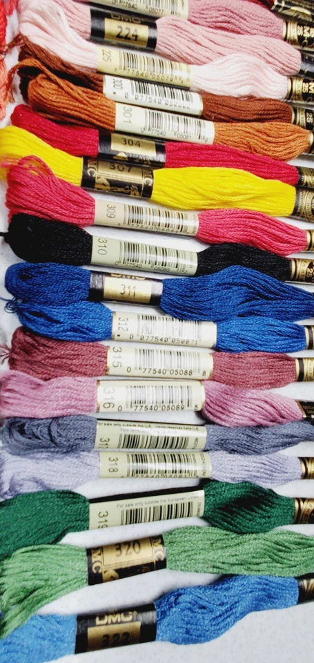 50 DMC 25 Embroidery Floss Lot of 50 Different Colors White thru 402 FULL Skeins - Image 3 of 4