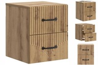 Nachttisch HäNgend Nachtschrank Nachtkommode Artisan-Eiche 34,5X33X40 Cm