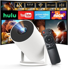  Built-in Apps  2025 Upgraded Mini Projector with Wi-Fi 6  Bluetooth 5.4, 108