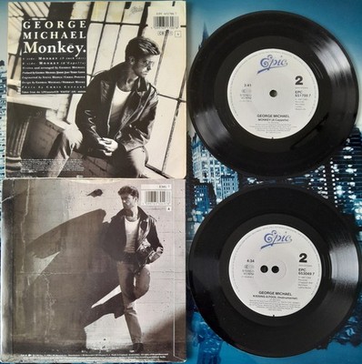 George Michael Kissing A Fool & Monkey (2x7'' Singles UK - 1987)