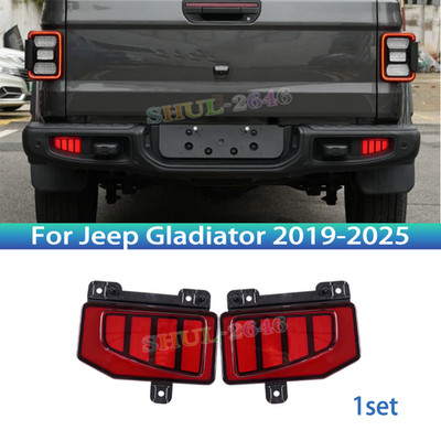 For Jeep Gladiator 2019-2025 LED Rear Fog Light Tail Bumper Light Sets 2pcs