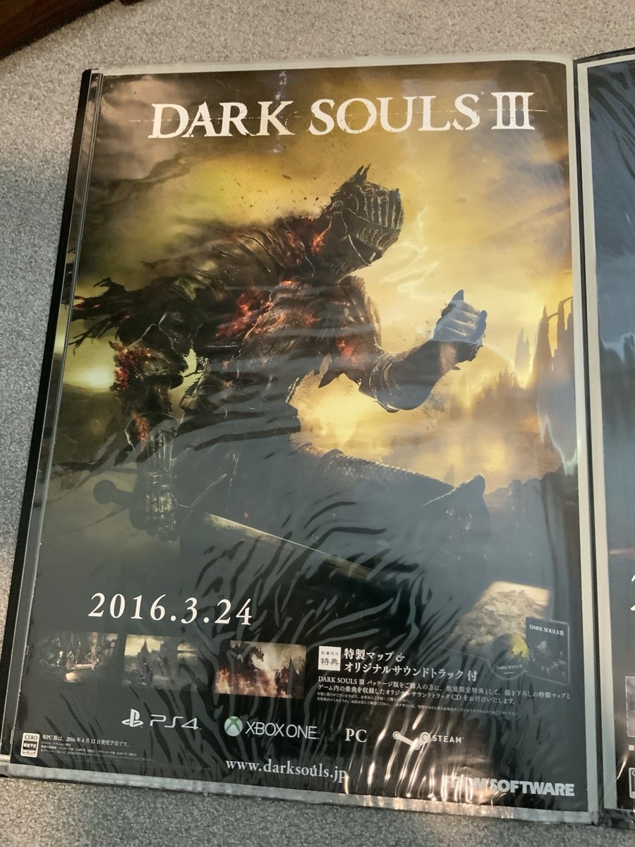 Dark Souls 3 - Japanese promotional B2 Poster - PS4, Xbox, PC | eBay