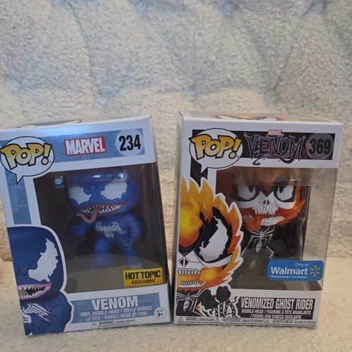Funko Marvel Pop! Venom #234 Hot Topic & Ghost Rider #369 Walmart Exclusive
