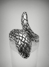 Extravagant Sterling Silver Ring Solid 925 Snake Perfect Quality Handmade