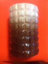 Pier 1 - Large 9.5" Candle Holder Two Tone Ribbed Glass Very Nice