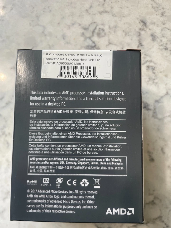 AMD CPU Processor A6-9500 3.80 GHz AM4 | AD9500AGM23AB - Image 4 of 4