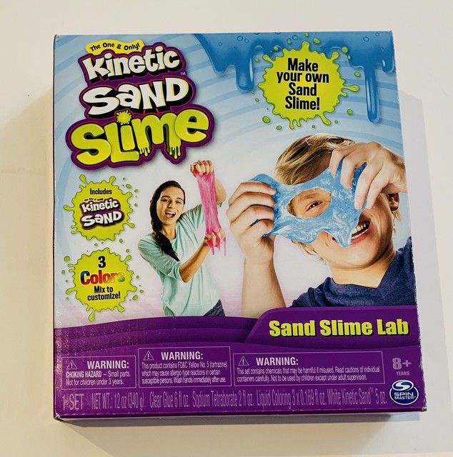 kinetic sand mixed with slime