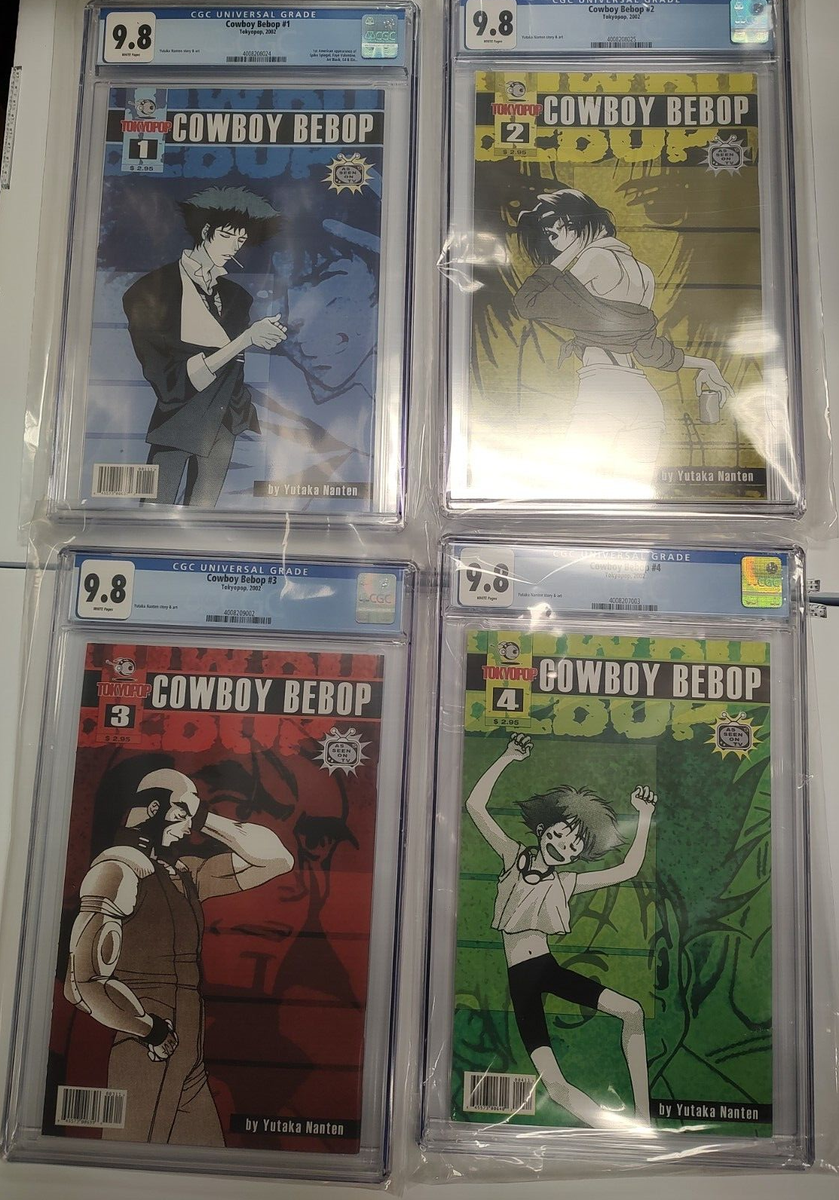 TOKYOPOP COWBOY BEBOP #1-4 SET CGC 9.8 WHITE PAGES 2002