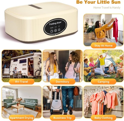 Mini Wäschetrockner 600W 360-Grad-Zyklustrocknung trockner Warmlufttrockner DHL - Bild 13 von 23