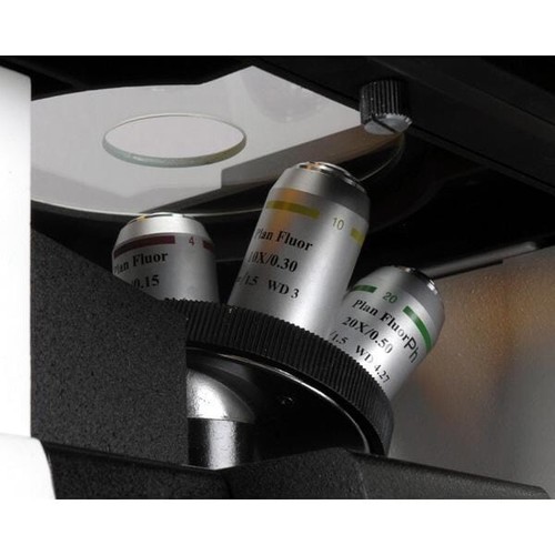 AmScope 40X-600X Inverted Fluorescent Trinocular Microscope + 2MP USB3 Camera - Picture 4 of 7