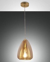 Fabas Luce Pendelleuchte Britton E27 Ø220Mm Bernstein