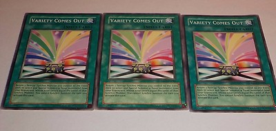3X Variety Comes Out ABPF-EN046 - Yugioh Yu Gi Oh! 3 Playset