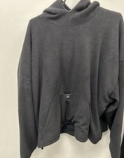 Yeezy Gap Balenciaga Polar Fleece Black Padded Hoodie Men  s Size 2XL XXL 