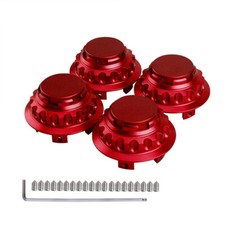 Rot 4* 63.5mm Nabendeckel Nabenkappe Felgendeckel für BMW Honda Aluminium
