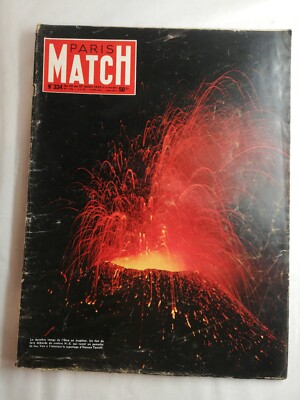 N1517 Magazin Paris-Match Nr. 334 20-27. August 1955 Eruption Etna