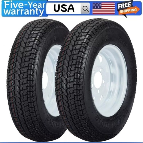 Set of 2 Trailer Tires ST175/80D13 175 80 13 6PR Trailer Tires With 13 ...