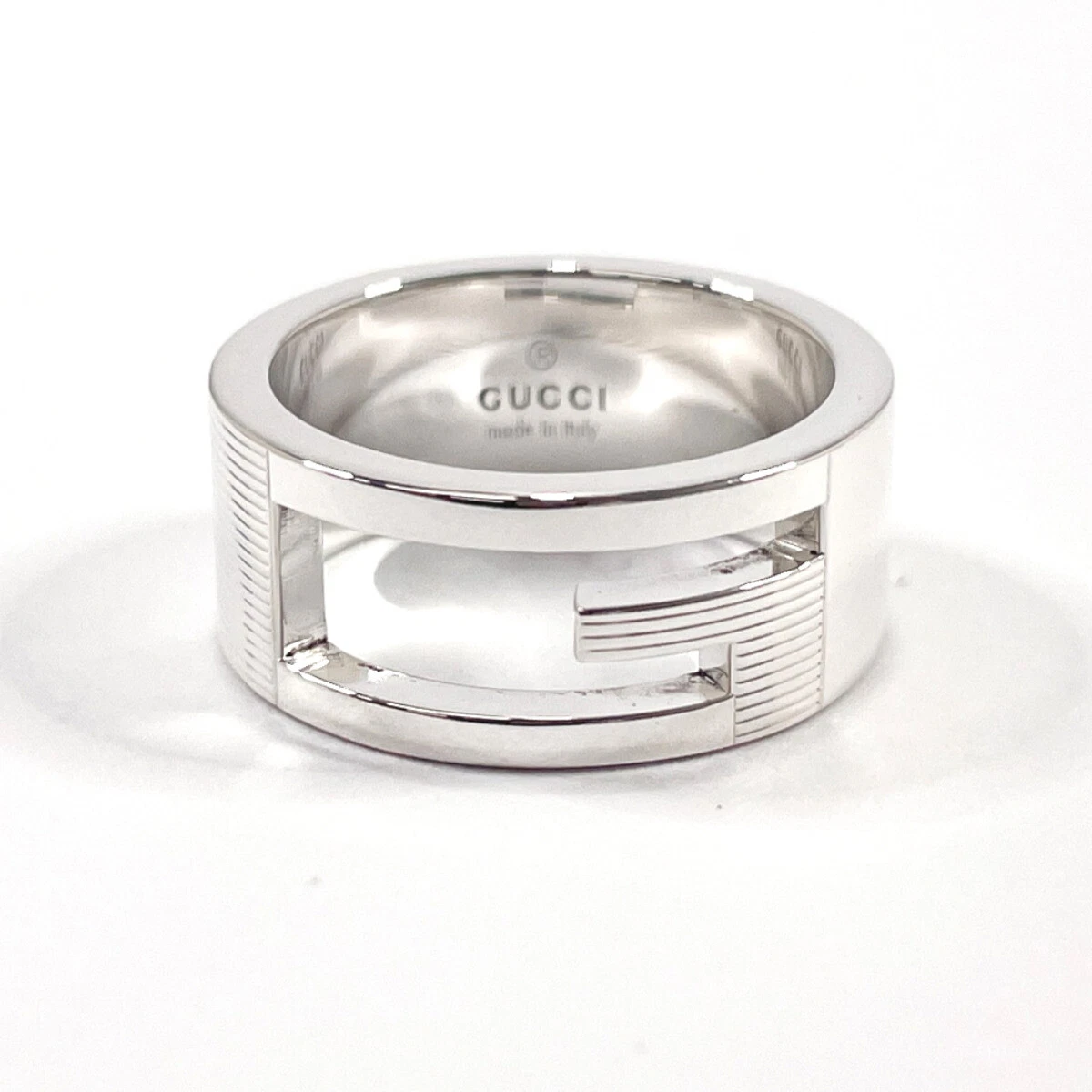 Bague GUCCI découpe de marque G argent925 US 5 (taille US) accessoires bijoux pour femmes