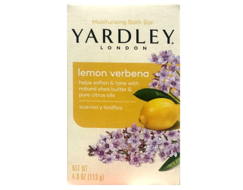 Yardley London Moisturizing Soap Lemon Verbena 2 x 4oz Bars - Pack of 2 - Image 2 of 4