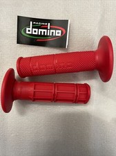 RED MOTO CROSS ENDURO DOMINO KNOBS MOTARD PIT BIKE OFF ROAD UNIVERSAL