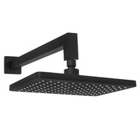 Welfenstein Regendusche Zulaufarm Regenbrause Schwarz Matt HB2-1J30A-PA