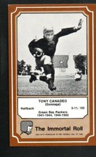 1975 FLEER HALL OF FAME IMMORTALS-#76 Tony Canadeo-Green Bay Packers.