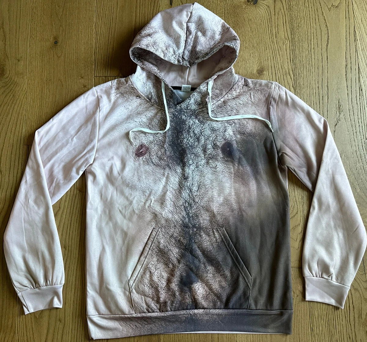 Hairy chest sweatshirt top