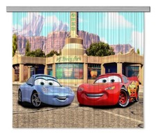 Disney curtains Cars design 180x160 cm (2 x 90x160cm) KIDS photo net curtain