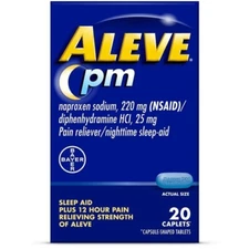 Aleve PM Naproxen Pain Reliever/Sleep Aid 20cap
