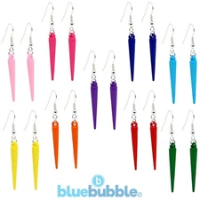 Bluebubble POP PUNK Spike Drop Earrings 80s 90s Rock Goth Emo Funky Fancy Dress
