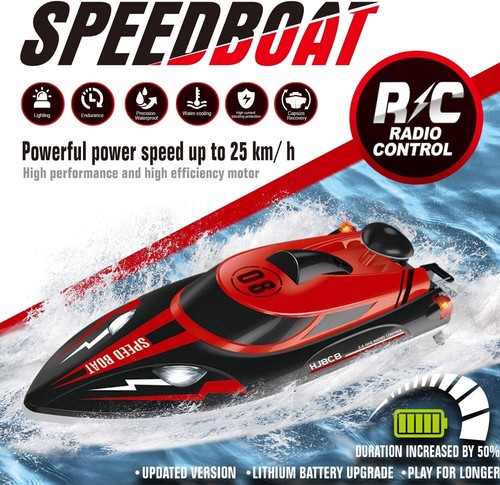 Remote Control Racing Boat – 25KM/H High-Speed, Wasserdicht 180º Flip Funktion - Bild 5 von 8