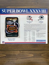 The Official NFL Super Bowl Patch Collection Super Bowl 38 Patriots vs Panthers