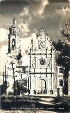 México Osuna Foto Real Postal Templo de Santiago Templo Chalco