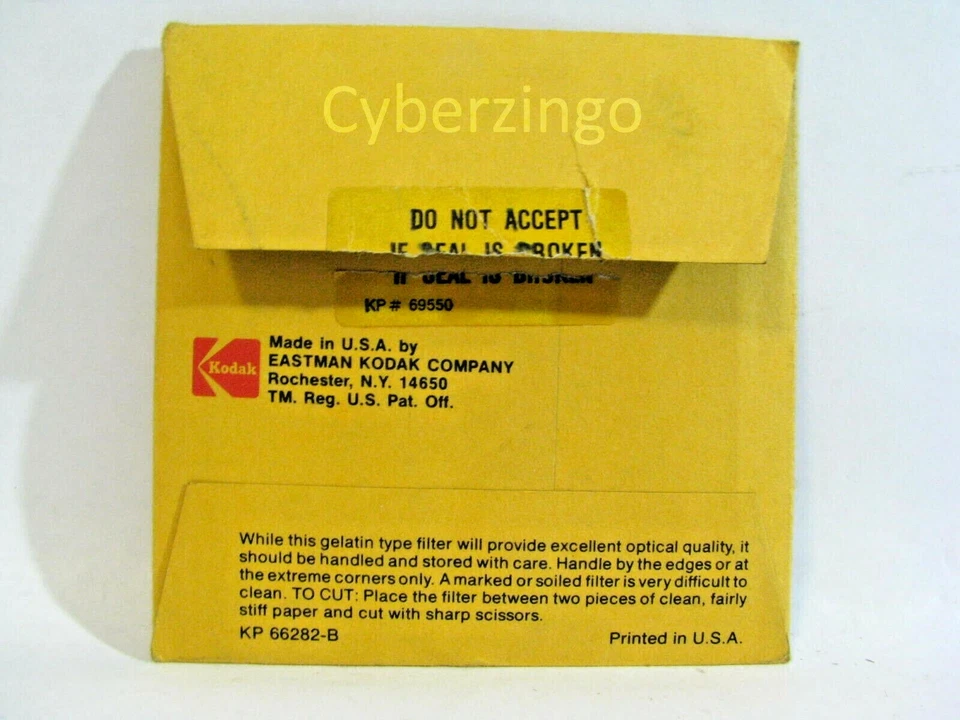 Kodak CC05Y 1496769 Color Compensating 75mm x 75mm Filter PREOWNED - Image 2 of 4