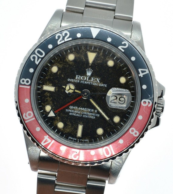 Rolex GMT-Master II Men's Black Watch - 16760 for sale online | eBay