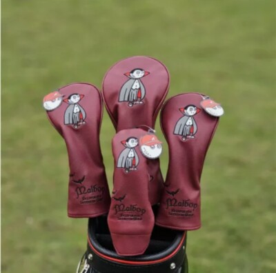 Vampire Malbon Golf Head Covers Driver Fairway Wood Hybrid
